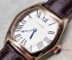 2017 Cartier Tortue 24mm Gold White Face Brown Leather Band Watch (4)_th.jpg